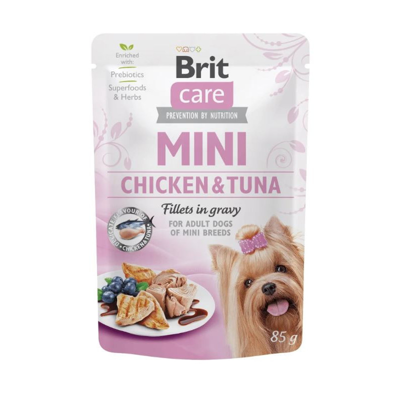 BRIT CARE DOG MINI POLL-ATUN POUCH24x85g