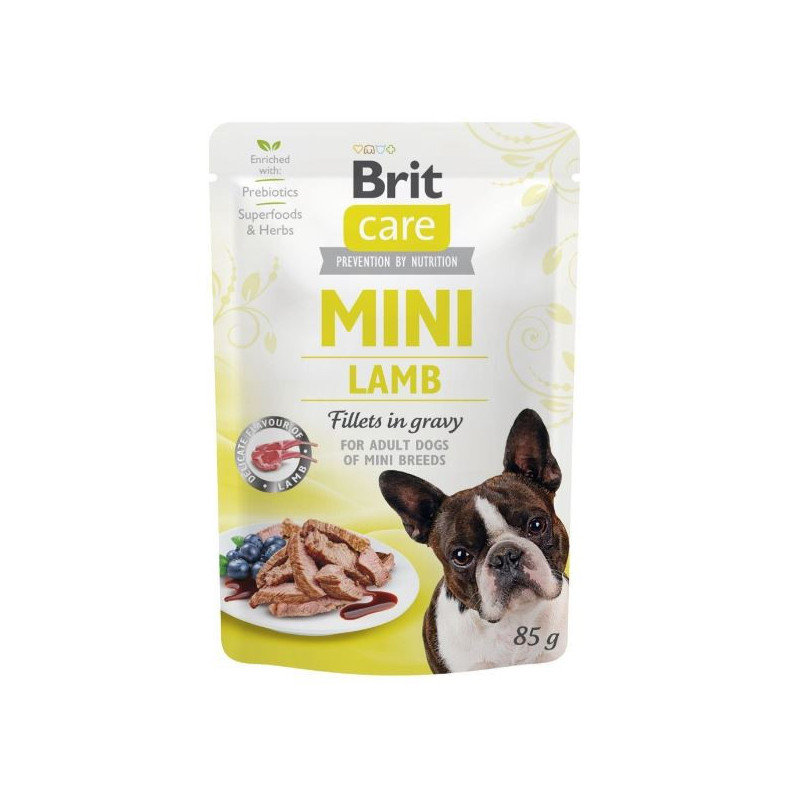 BRIT CARE DOG MINI- CORDERO POUCH 24x85g