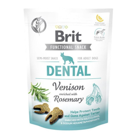 BRIT CARE DOG SNACK-DENTAL VENADO10x150g