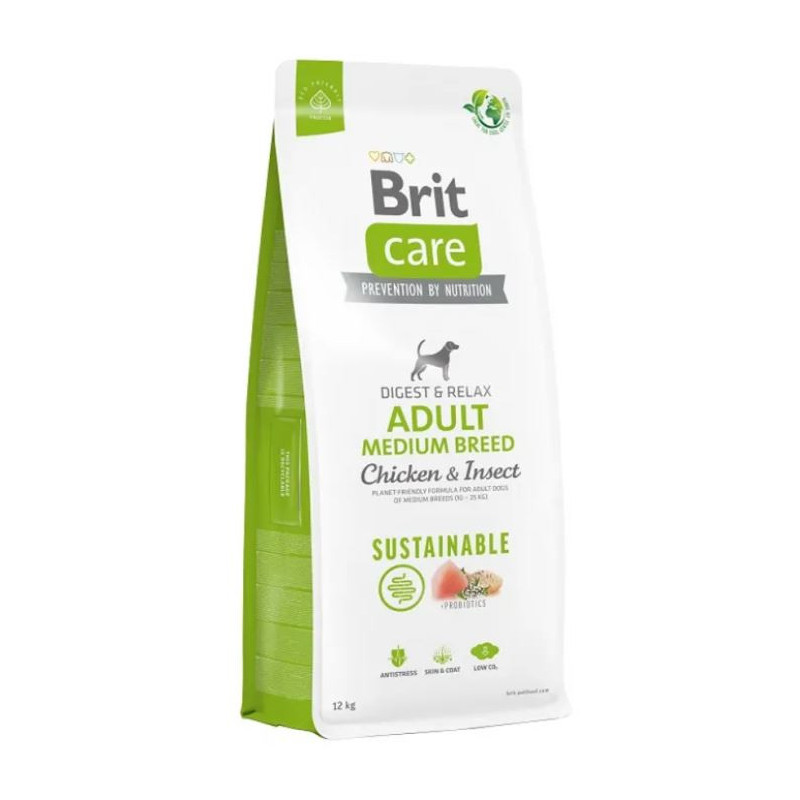 BRIT CARE DOG SUST ADULT R-MED POLLO12kg