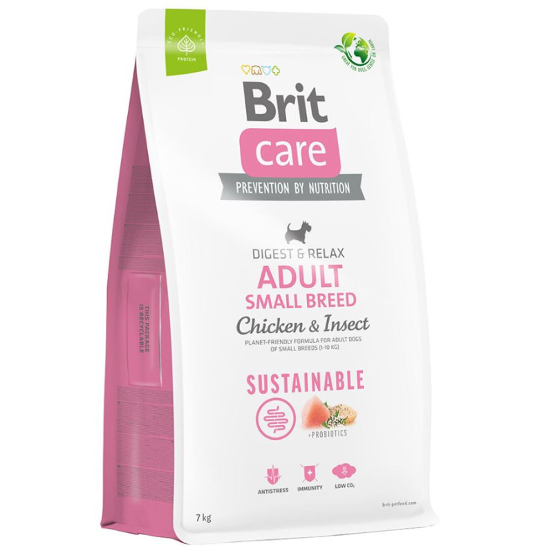 BRIT CARE DOG SUST ADULT R-PEQ POLLO 7kg
