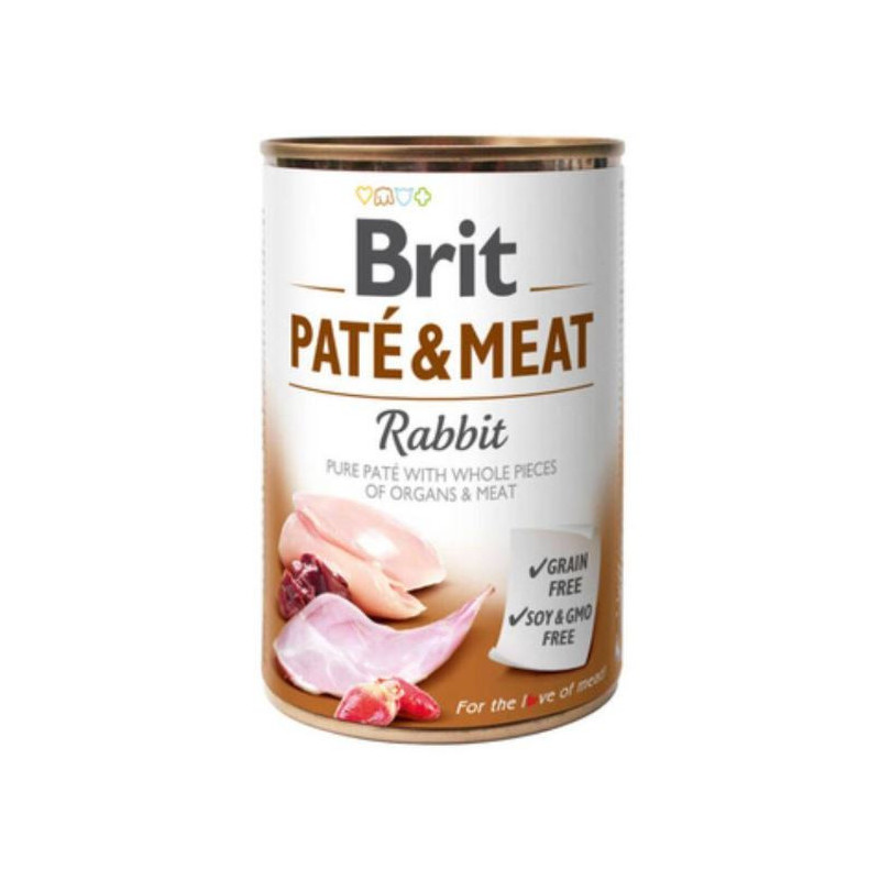 BRIT DOG PATE MEAT- CONEJO 6x400g