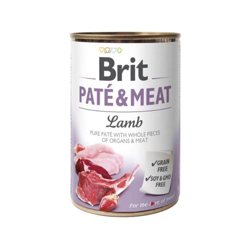 BRIT DOG PATE MEAT- CORDERO 6x400g