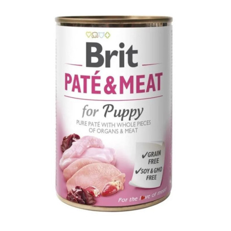 BRIT DOG PATE MEAT- PUPPY 6x400g