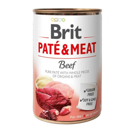BRIT DOG PATE MEAT- TERNERA  6x400g