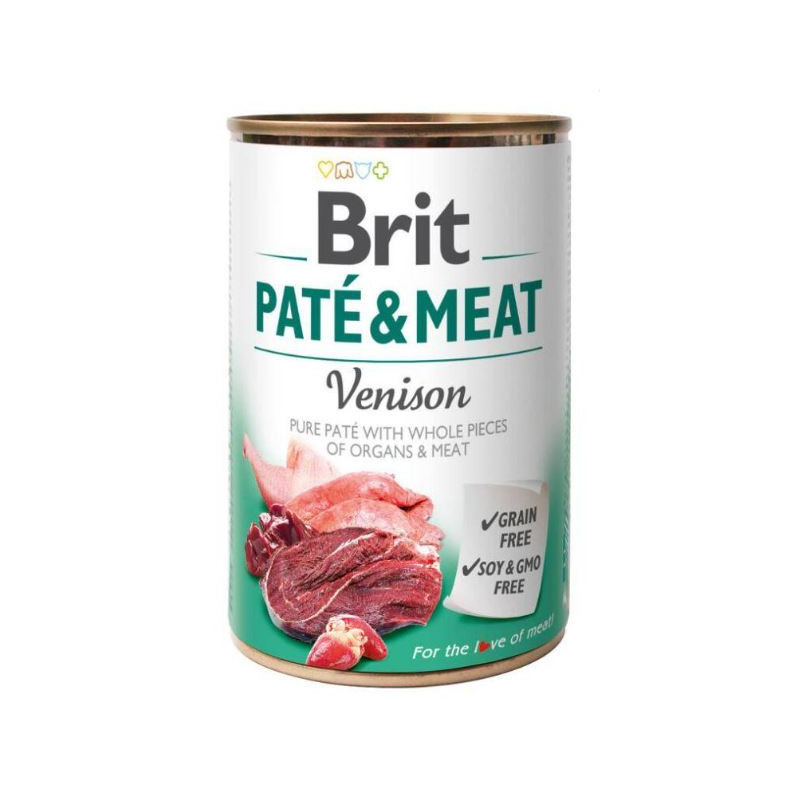 BRIT DOG PATE MEAT- VENADO 6x400g