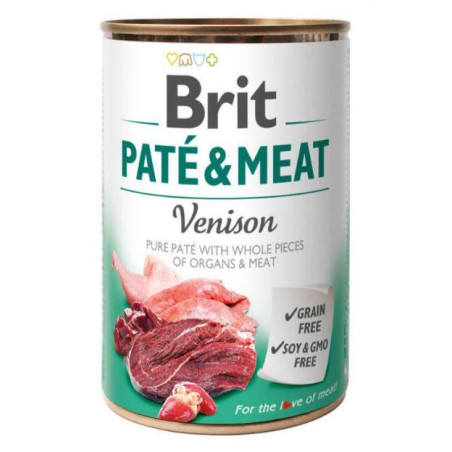 BRIT DOG PATE MEAT- VENADO 6x400g