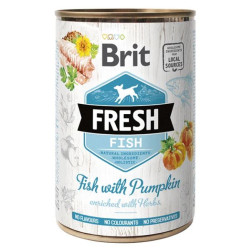 BRIT FRESH DOG PESCADO- CALABAZA  6x400g