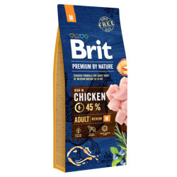 BRIT PREMIUM DOG NATURE- ADULT M 3kg
