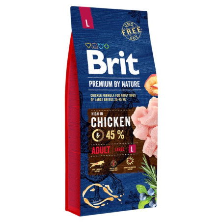 BRIT PREMIUM DOG NATURE- ADULT L 3kg