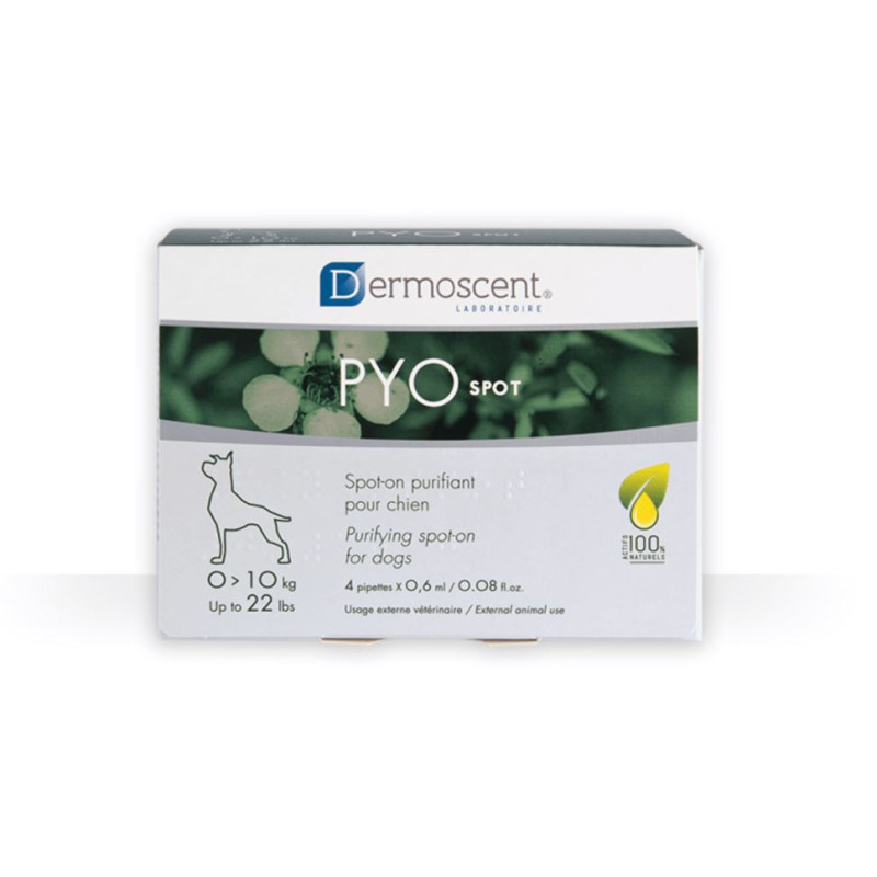 DERMOSCENT PYOSPOT PERRO 0-10kg 4pip