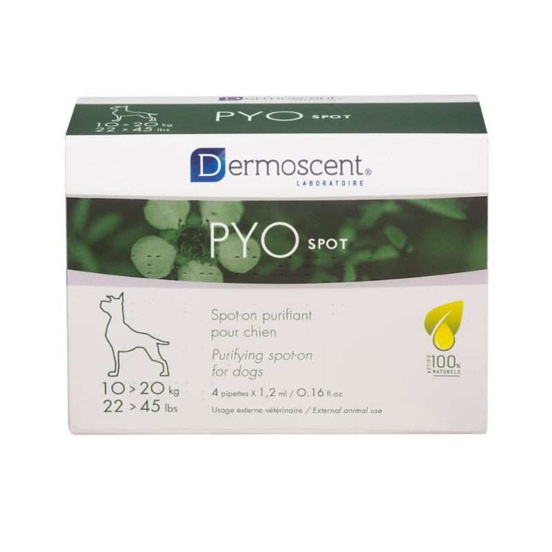 DERMOSCENT PYOSPOT PERRO 10-20kg 4pip