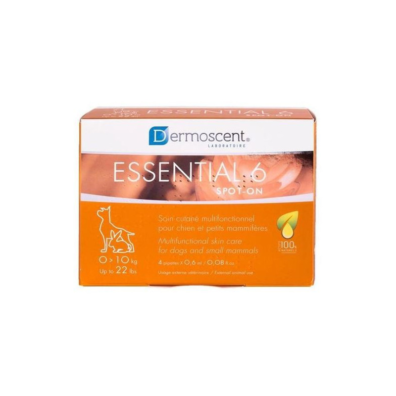 ESSENTIAL 6 SPOT-ON PERRO 0-10kg 4pip