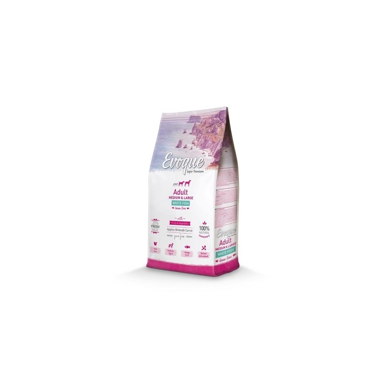 Evoque Adult Medium Large White Fish Grain Free 12 kg