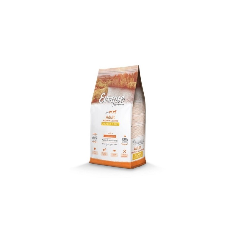 Evoque Adult Medium Large Chicken & Turkey 12 kg
