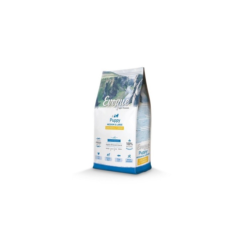 Evoque Puppy Medium Large Chicken & Turkey 12 kg