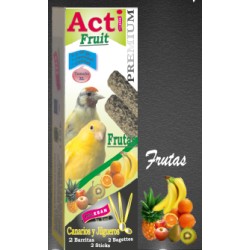 2 Barritas Acti Fruit de 55 gr cada una Canarios y Jilgueros