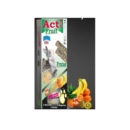 2 Barritas Acti Fruit de 55 gr cada una Roedores