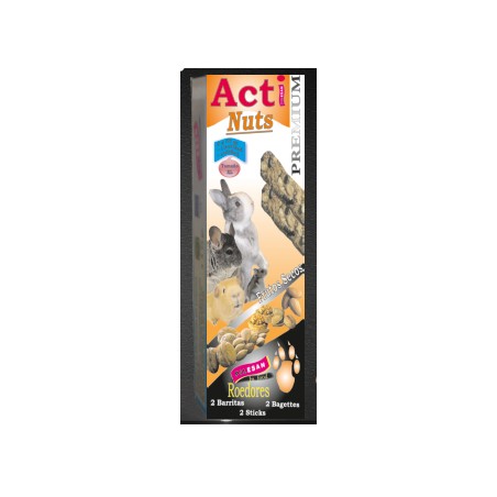 2 Barritas Acti Nuts de 55 gr cada una Roedores