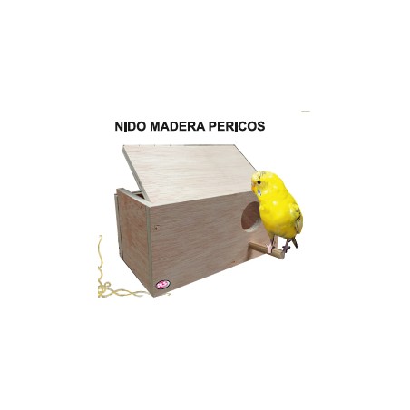 Nido Madera Pericos