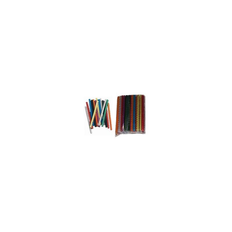Tira Anillos Metal Colores 