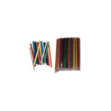 Tira Anillos Metal Colores 