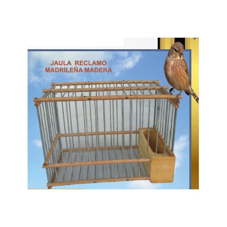 Jaula Reclamo Madrileña Madera
