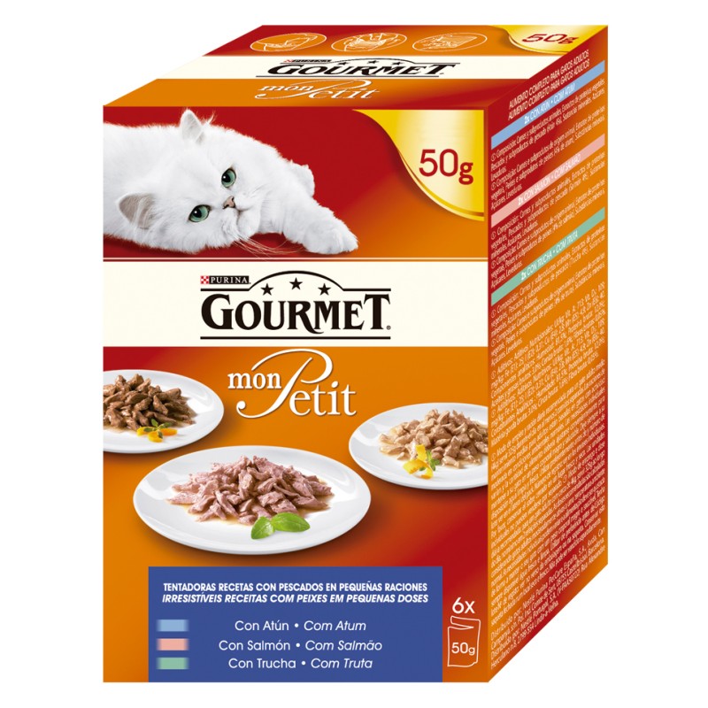 GOURMET MON PETIT Selección de Pescados (Atún, Salmón y Trucha)