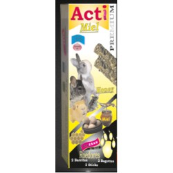2 Barritas Acti Miel de 55 gr cada una Roedores