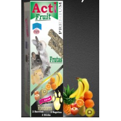 2 Barritas Acti Fruit de 55 gr cada una Roedores