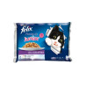 Felix Junior gelatina 4 sobres de 100gr (Buey, Pollo, Salmón, Atún)