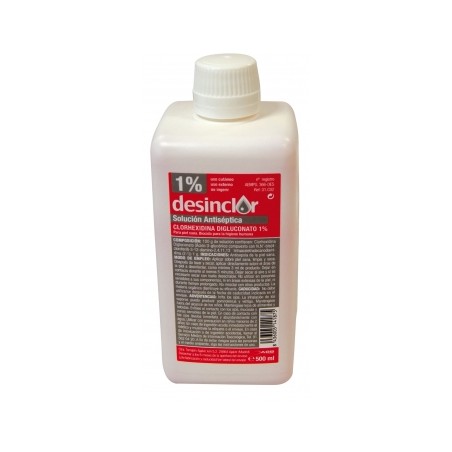 DESINCLOR CLORHEXIDINA SOLUCION 1% 500 ML
