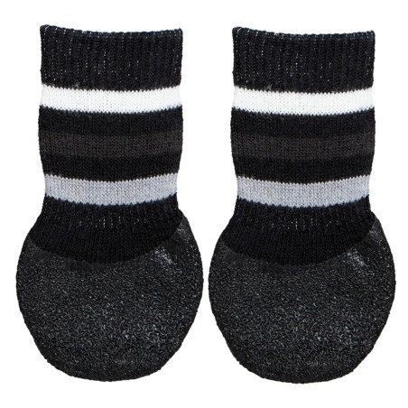 2 Calcetines Perro, Antideslizante, M-L, Negro
