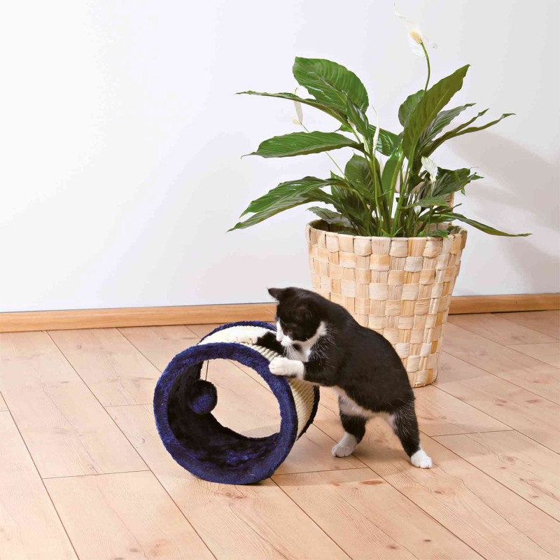 Rueda juego sisal/peluche Azul