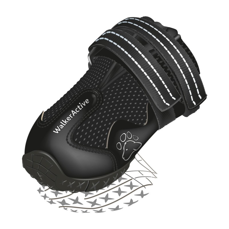 2 Botas Protectoras Walker Active, Extra, XS-S, Negro