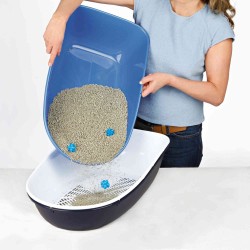 Bandeja Higiénica Berto, 39 x 22 x 59 cm, Gris-Azul-Granito