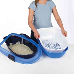 Bandeja Higiénica Berto, 39 x 22 x 59 cm, Gris-Azul-Granito