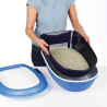 Bandeja Higiénica Berto, 39 x 22 x 59 cm, Gris-Azul-Granito