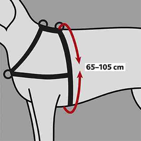 Arnés Guía Soft, LXL, 65105 cm/25 mm, Negro